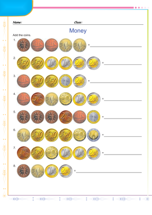 Grade 2 Money — Printable No-Prep Worksheet