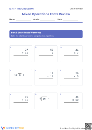 3.OA.D.8 Worksheet: Essential Mixed Operations — Grade 3