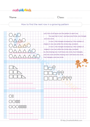 How to find the next row in a growing pattern?