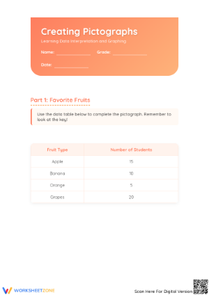 Printable Pictograph Worksheet | Grade 2 Math Guide
