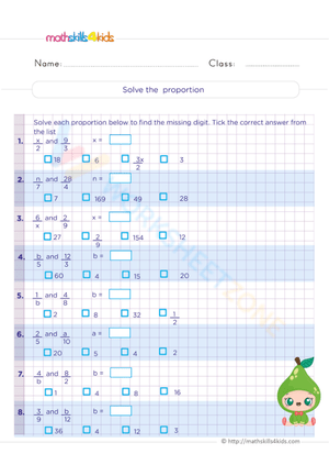 Solve the proportion