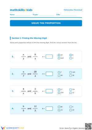 Essential Solving Proportions Worksheet | Grade 6 Math