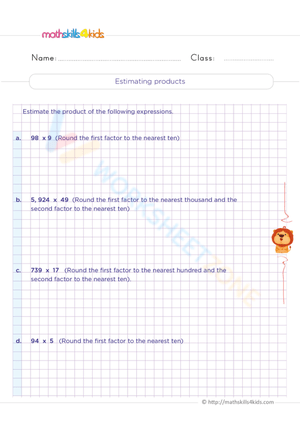 Estimating Products for Quick Math