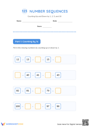 Printable Skip Counting Worksheet | Grade 2 Math