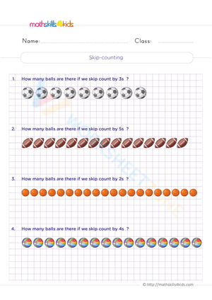 Skip counting with objects
