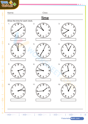Ready Grade 3 Time Worksheet: Roman Numeral Clocks
