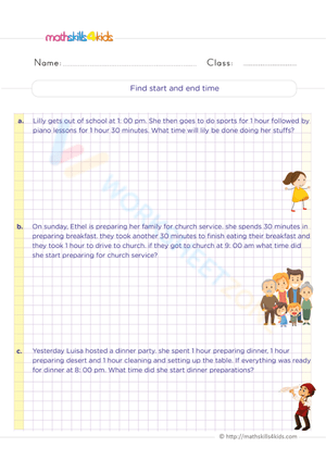 Find start and end time