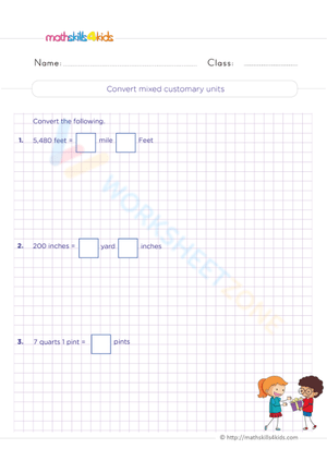 Convert mixed customary units
