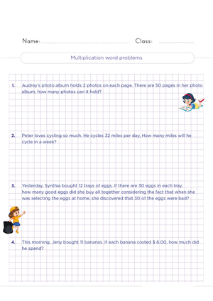 Multiplication Word Problems