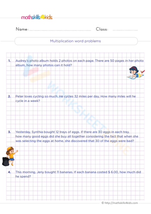 Multiplication Word Problems
