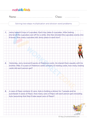 Solving Two-Step Multiplication and Division Word Problems