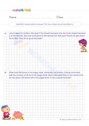 Identify Reasonable Answers to Two-Step Word Problems
