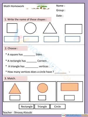 Identifying 2D Shapes