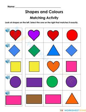 Shapes and Colour Matching