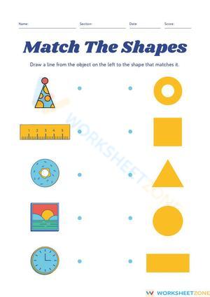 Fun Shape Recognition Worksheet for Kids

