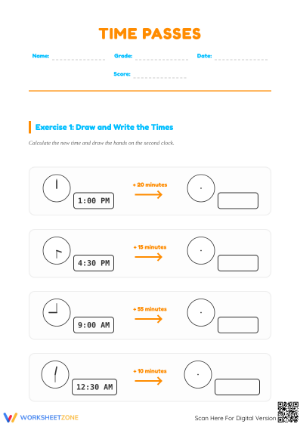 Essential Elapsed Time Worksheet | Grade 3 Math