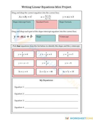 Writing Linear Equations Mini-Project