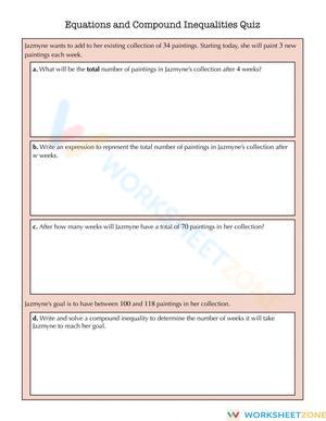 Equations and Compound Inequalities Quiz