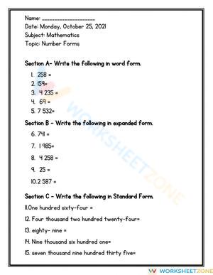 Number Forms