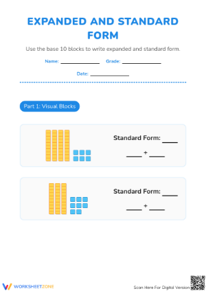 Printable Expanded Form Worksheet | Grade 2 Math