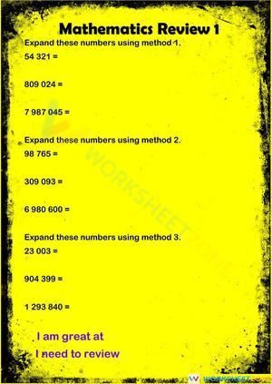 Comprehensive Mathematics Review 1