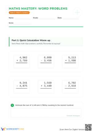 Printable Factors and Multiples Worksheet | Grade 4 Math