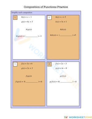 Composition of Functions Practice