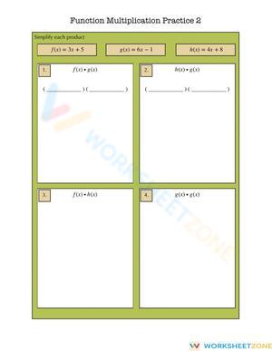 Function Multiplication Practice: Advanced Problems
