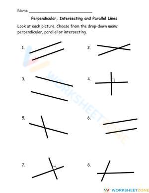 Exploring Perpendicular, Parallel, and Intersecting Lines
