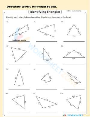 Classifying Triangles by Sides and Angles