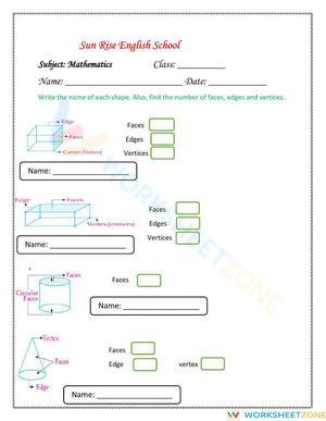Identifying Solid Shapes: A Comprehensive Worksheet