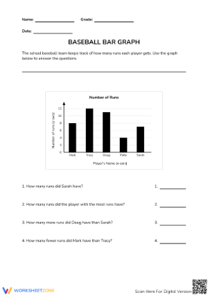 Grade 3 Graphing — Printable No-Prep Worksheet