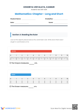 Grade 3 Measuring Length — Printable No-Prep Worksheet