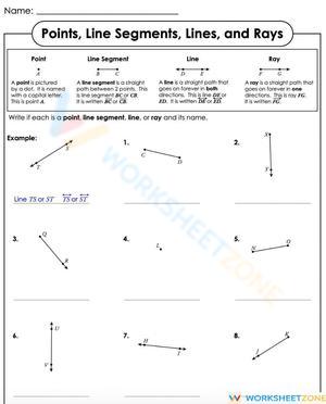 Lines, points segments