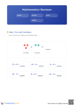 Grade 2 Math Revision — Printable No-Prep Worksheet