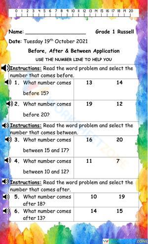Before, After and Between Application