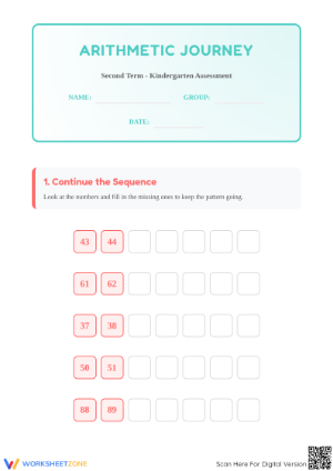 K.OA.A.1 Worksheet: Math Evaluation — Printable Grade K
