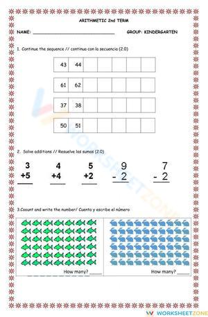 Evaluation second term kindergarten
