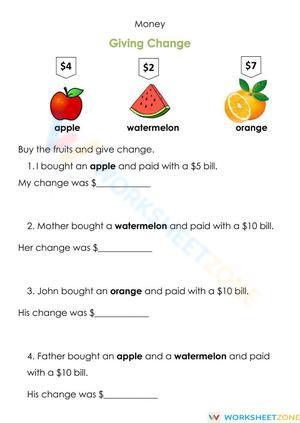 Money- Giving Change