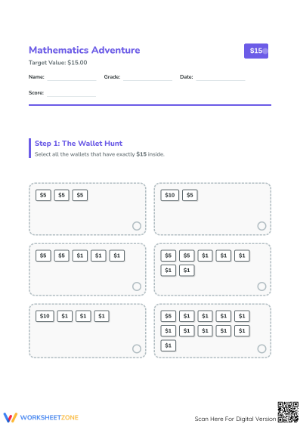 Printable Counting Money Worksheet | Grade 2 Math Ready