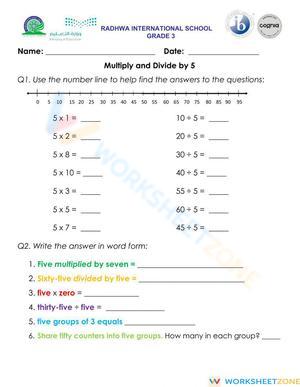 Multiply and Divide by 5