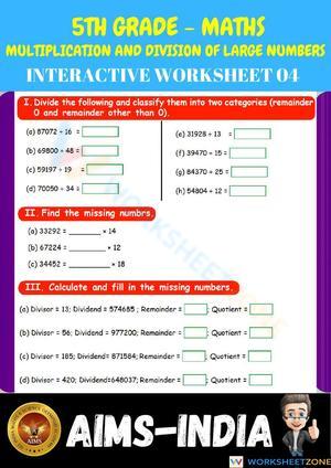 5th-maths-ps04-multiplication and division of large numbers  - ch 03