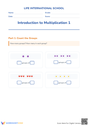 Essential Equal Groups Multiplication Worksheet | Grade 2