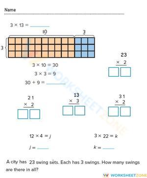 Multiply 2 digit numbers