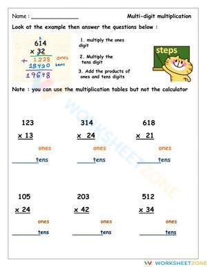 Multi-digit multiplication