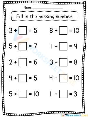 Fill in the Missing Number: Practice