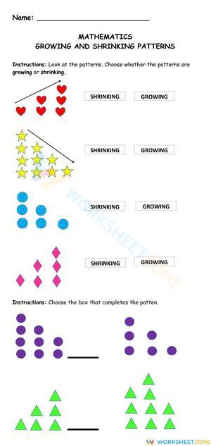 Growing and Shrinking Patterns