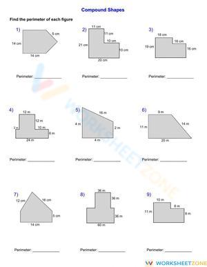 Perimeter of compund shapes