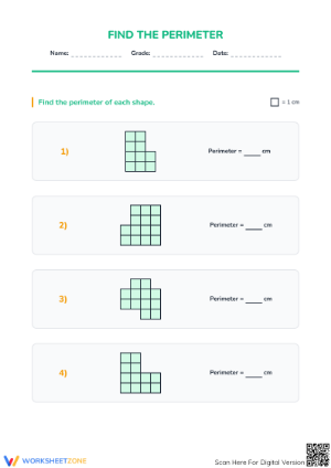Essential Perimeter Practice Worksheet | Grade 4-5 Printable