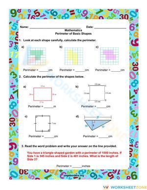 Perimeter of Basic Shapes